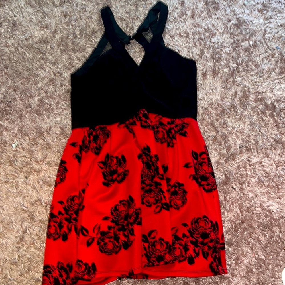 Black and red dress